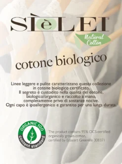Sielei Reggiseno in cotone biologico coppa B 1450