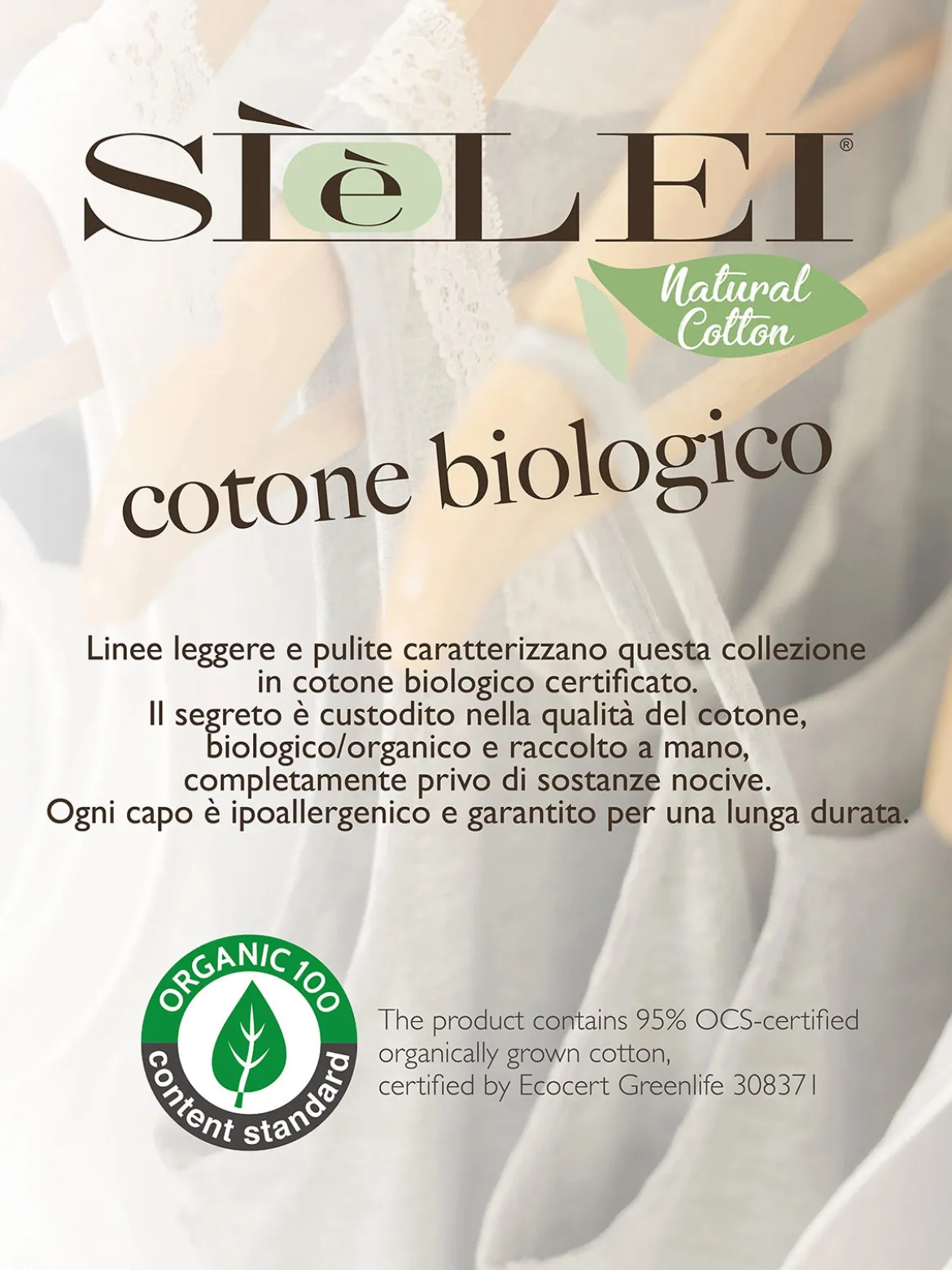 Sielei 1450 Reggiseno triangolo sfoderato coppa B