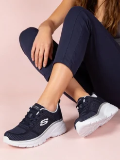 Skechers FASHION FIT 2.0 Moonlight glow Sneakers sportive da donna - blu scuro