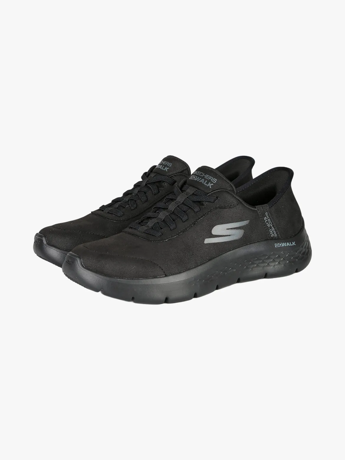 Skechers GO WALK FLEX Sneakers donna in pelle scamosciata - nero