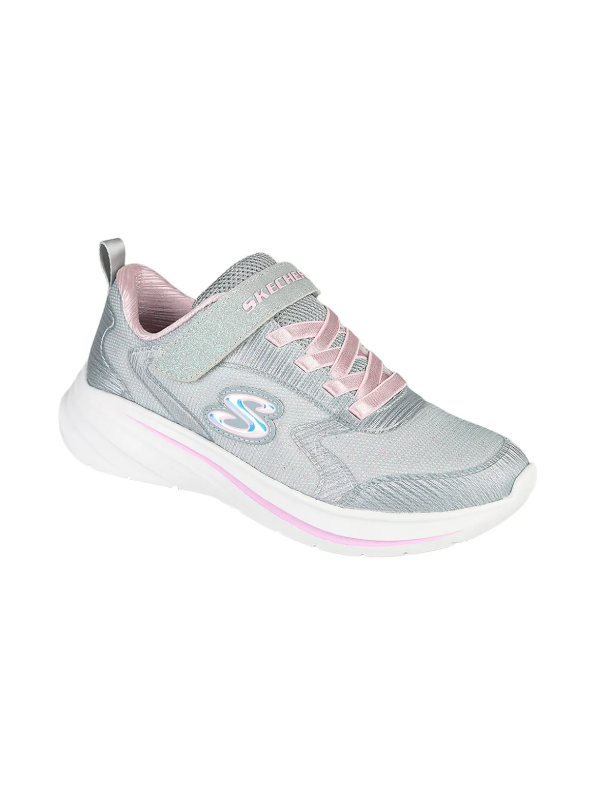 Skechers WAVE 92 Sneakers sportive da ragazza con strappo - grigio chiaro