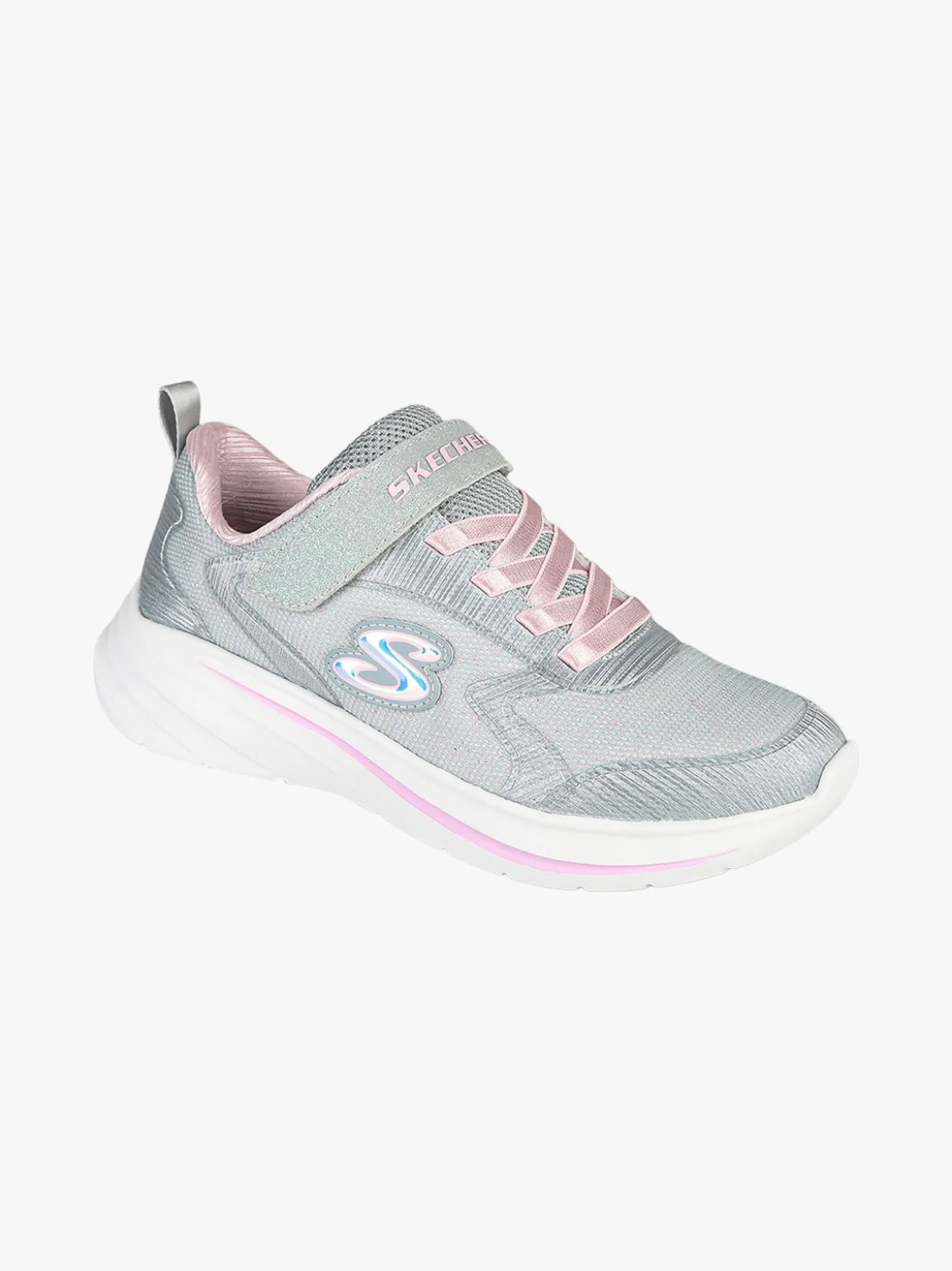 Skechers WAVE 92 Sneakers sportive da ragazza con strappo - grigio chiaro
