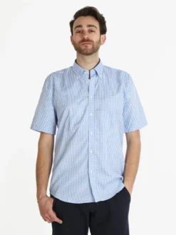 Sky Camicia da uomo manica corta a quadretti
