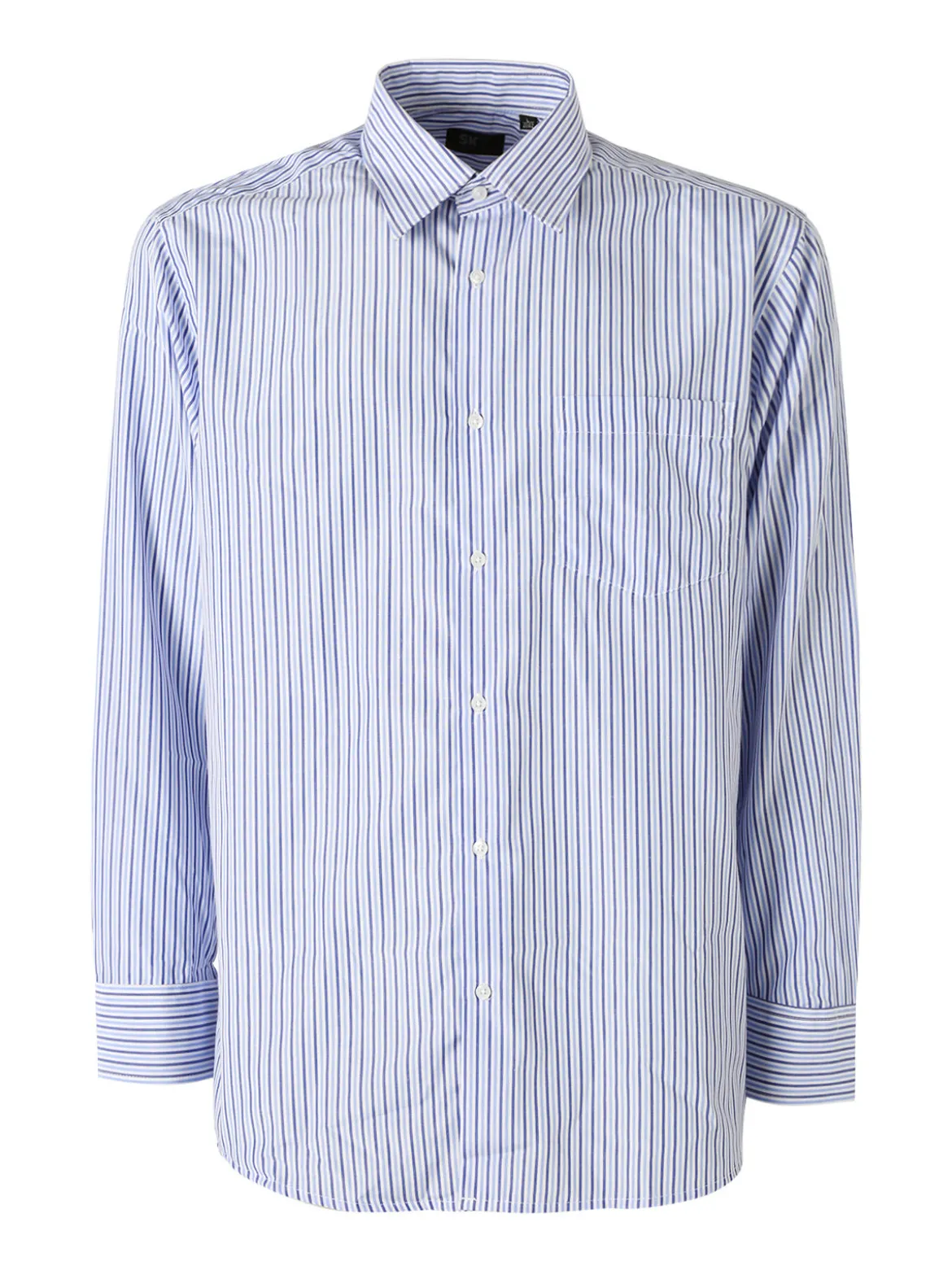 Sky Camicia rigata da uomo a maniche lunghe - cielo