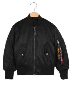 Small Gang Giubbotto bomber da ragazzo con zip - nero