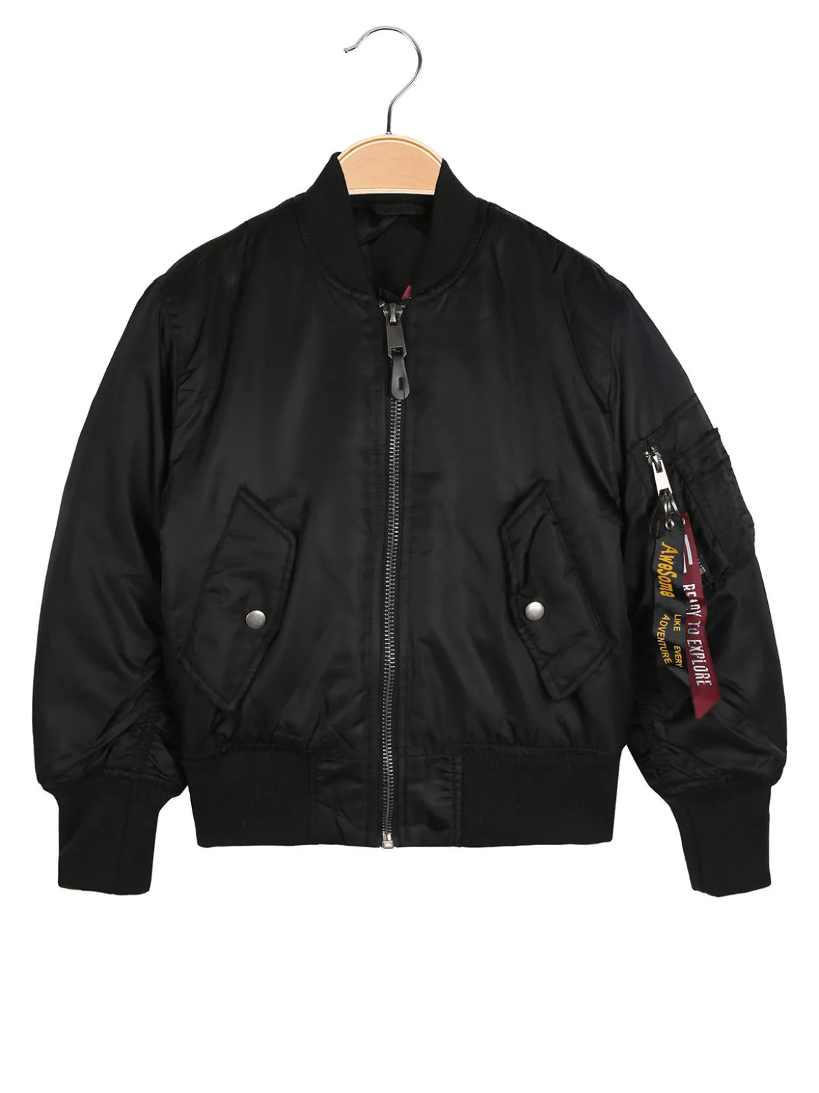 Small Gang Giubbotto bomber da ragazzo con zip - nero