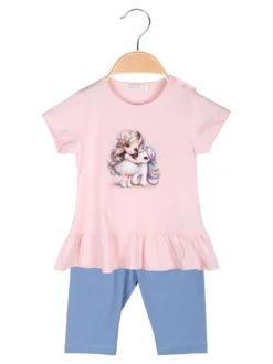Smile Yes Completo neonata 2 pezzi con t-shirt e leggings