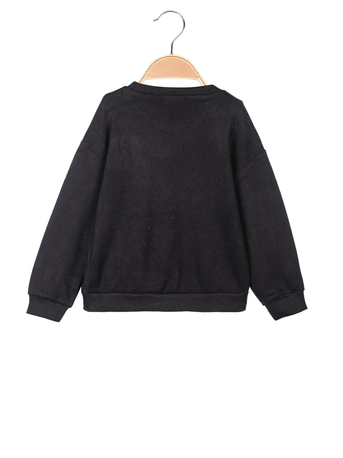 Smile Yes Felpa da bambina in maglia con scollo tondo
