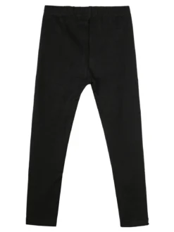 Smile Yes Leggings da bambina in pile con strass - nero