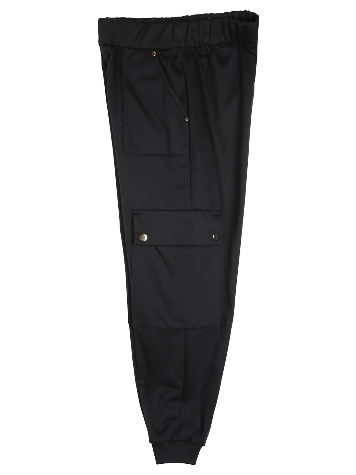 Smile Yes Pantaloni cargo da bambina in felpa con polsini