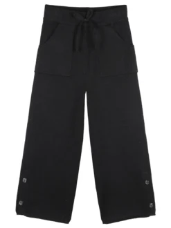Smile Yes Pantaloni da bambina in maglia a gamba larga