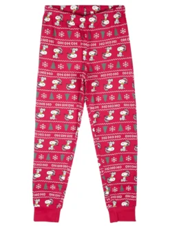 Snoopy Pigiama natalizio da bambino in cotone interlock