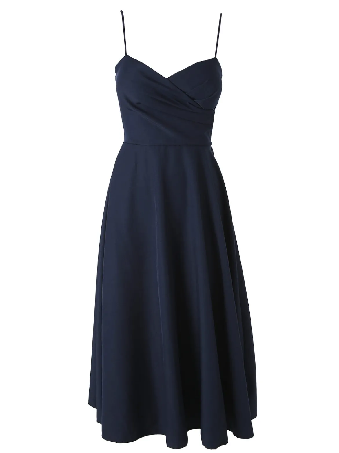 Solada Abito donna svasato con spalline sottili e coppe imbottite - blu scuro