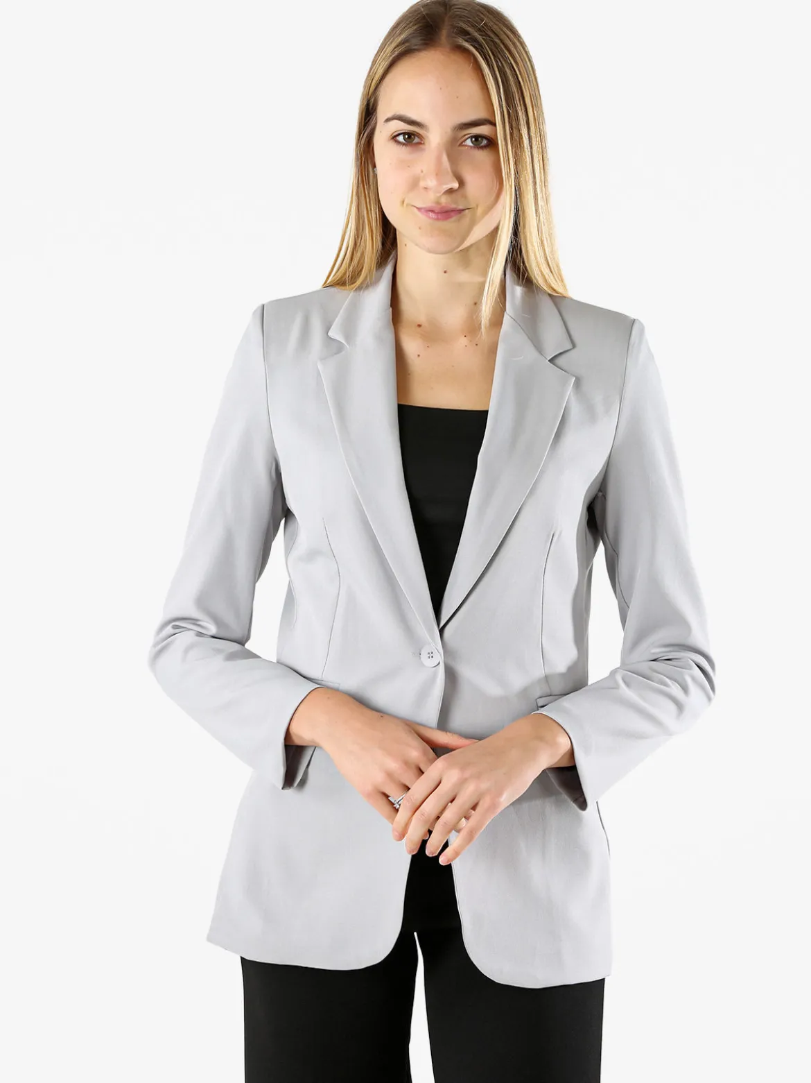 Solada Blazer donna con bottone - grigio