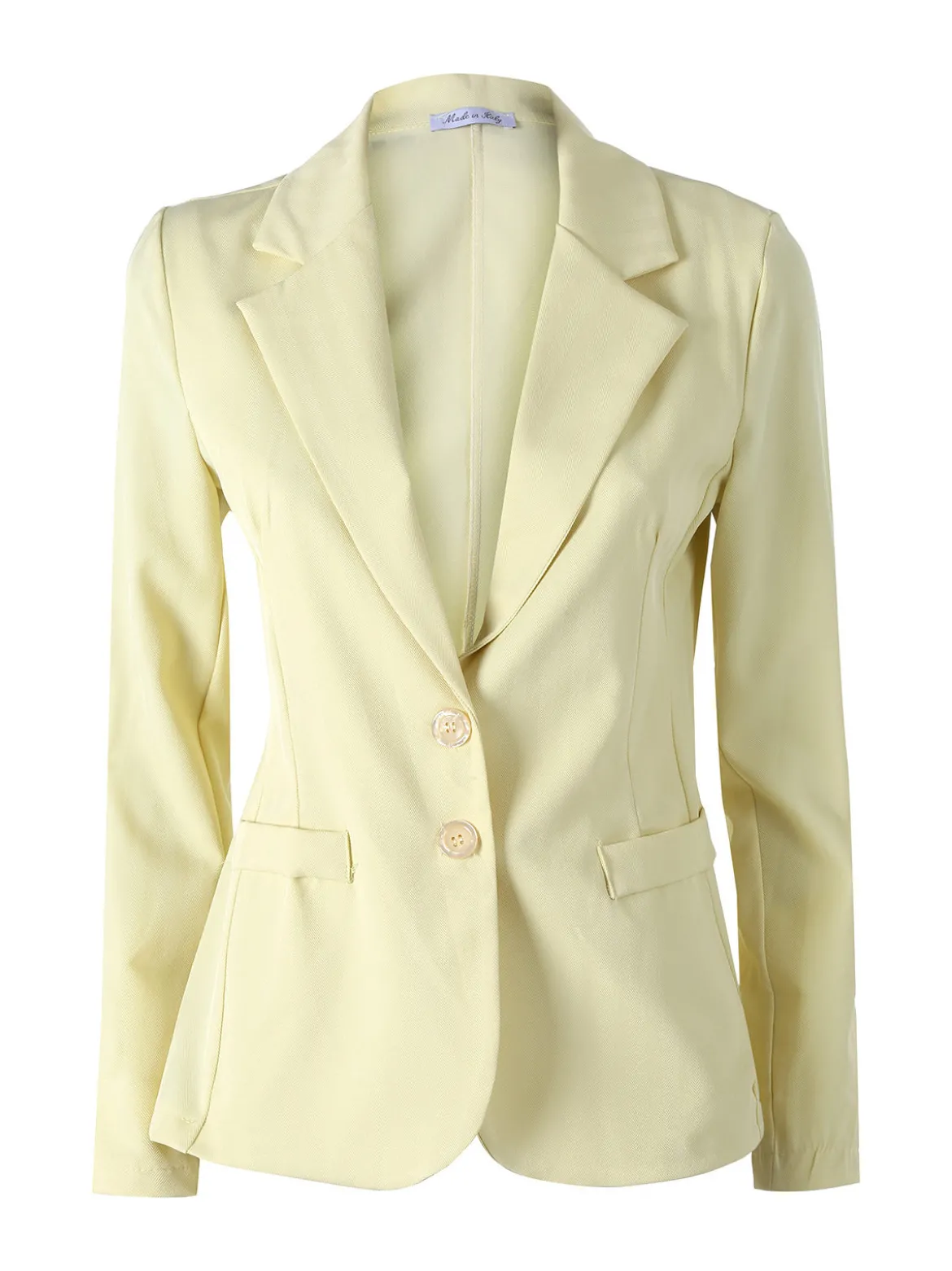 Solada Blazer donna con bottoni - giallo