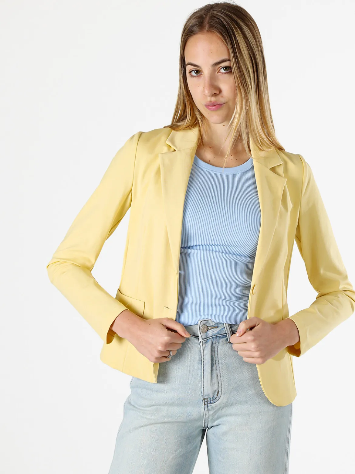 Solada Blazer donna con bottoni - giallo
