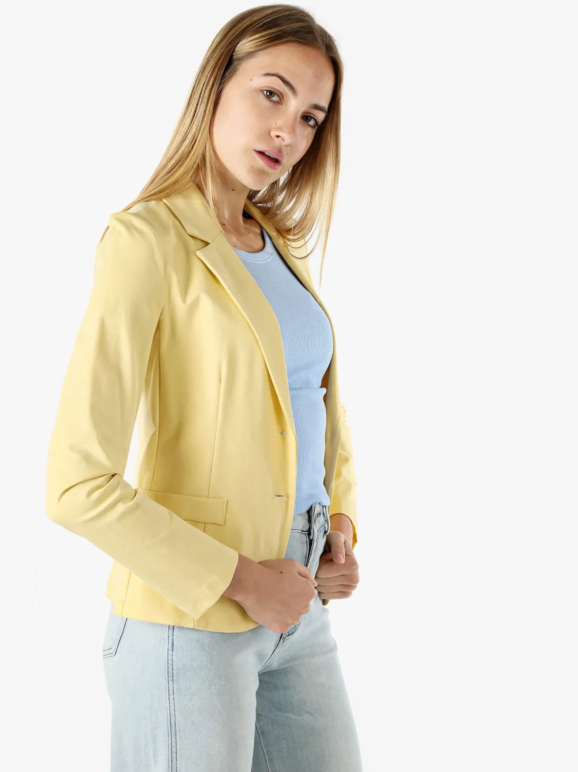 Solada Blazer donna con bottoni - giallo