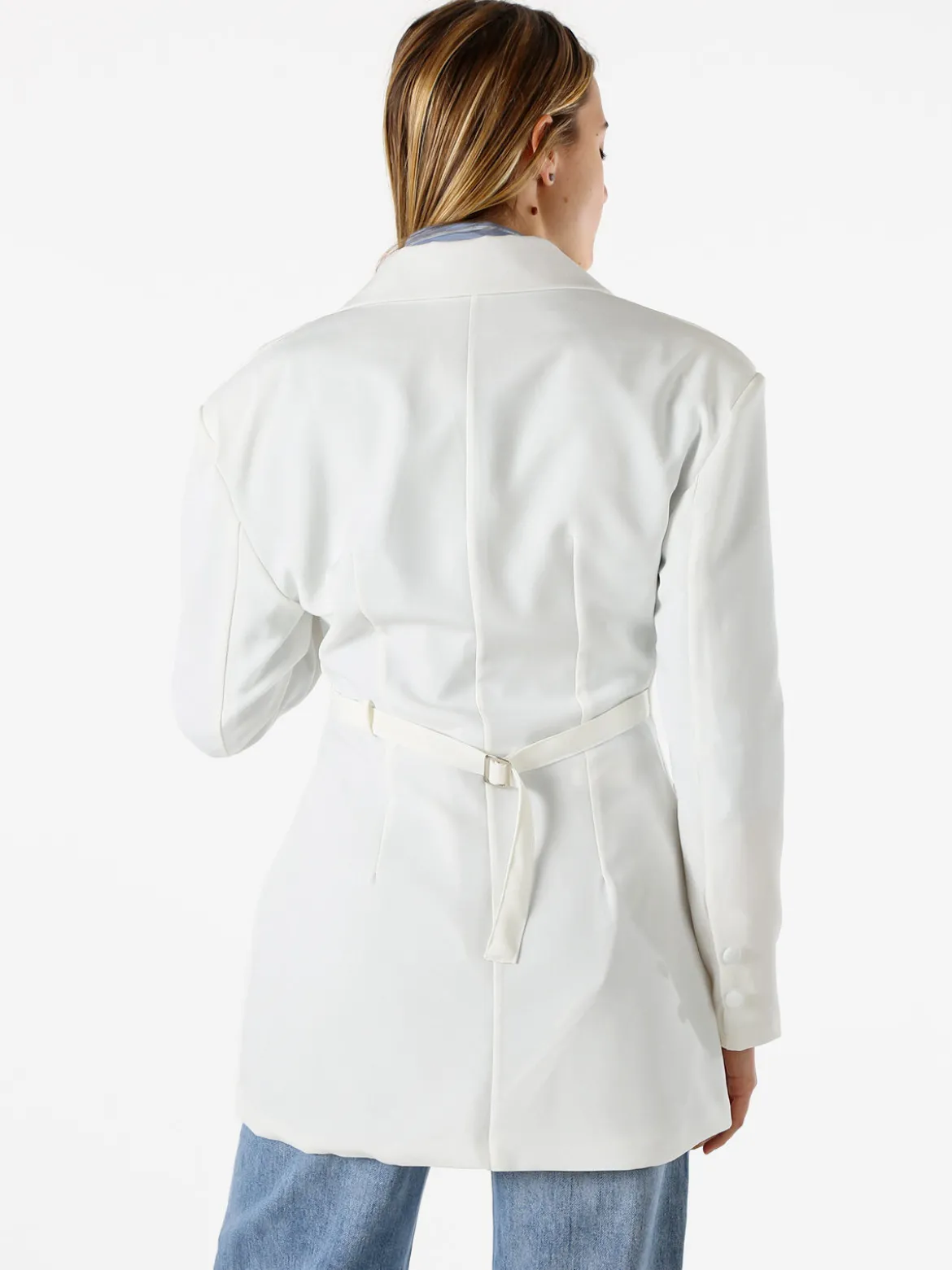 Solada Blazer donna elegante a doppiopetto - bianco