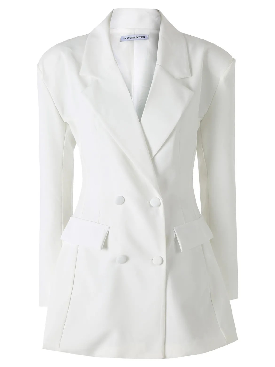 Solada Blazer donna elegante a doppiopetto - bianco