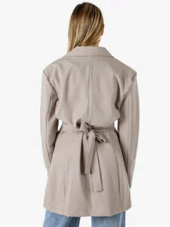 Solada Blazer donna elegante a doppiopetto - fango