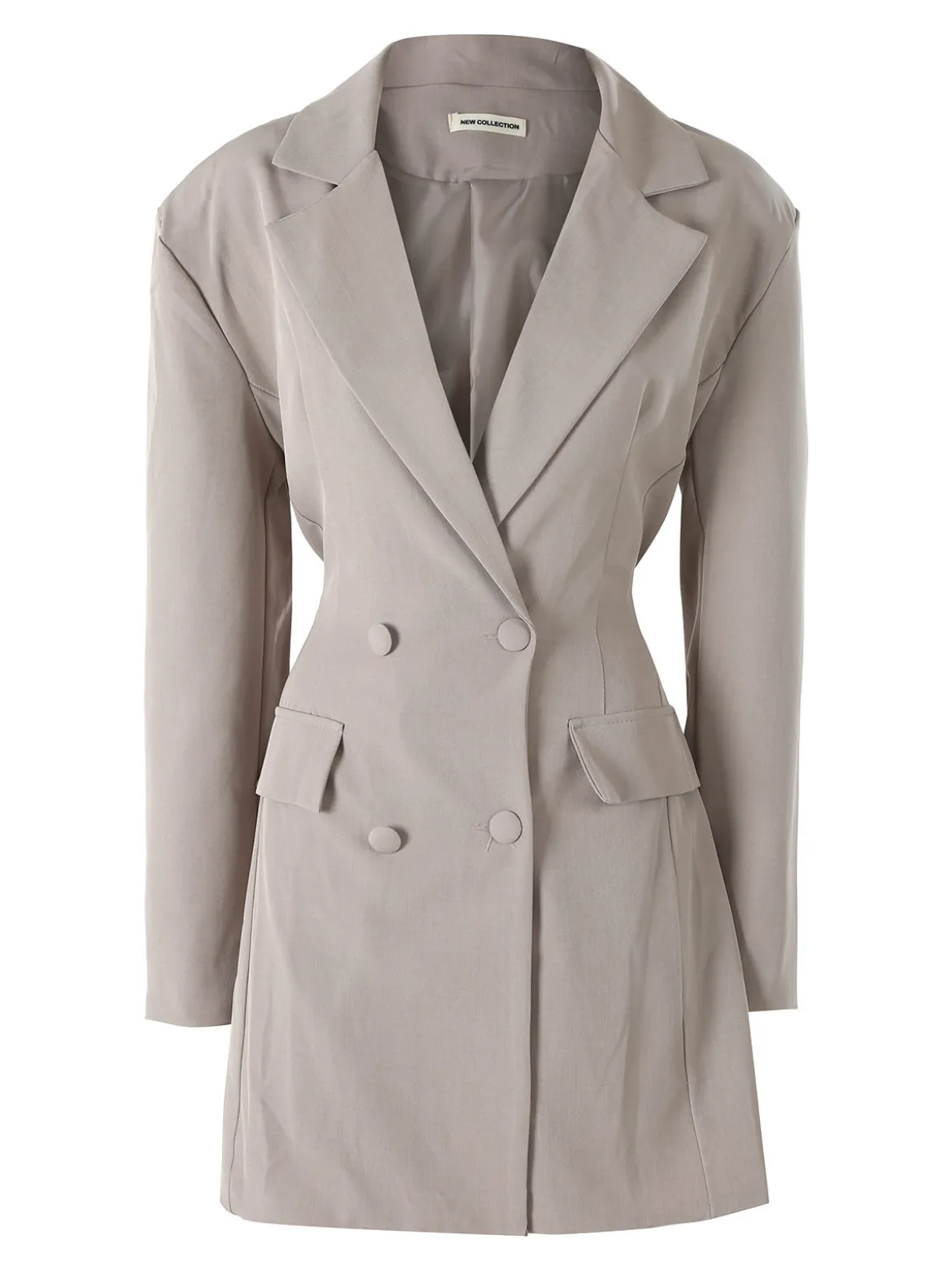 Solada Blazer donna elegante a doppiopetto - fango