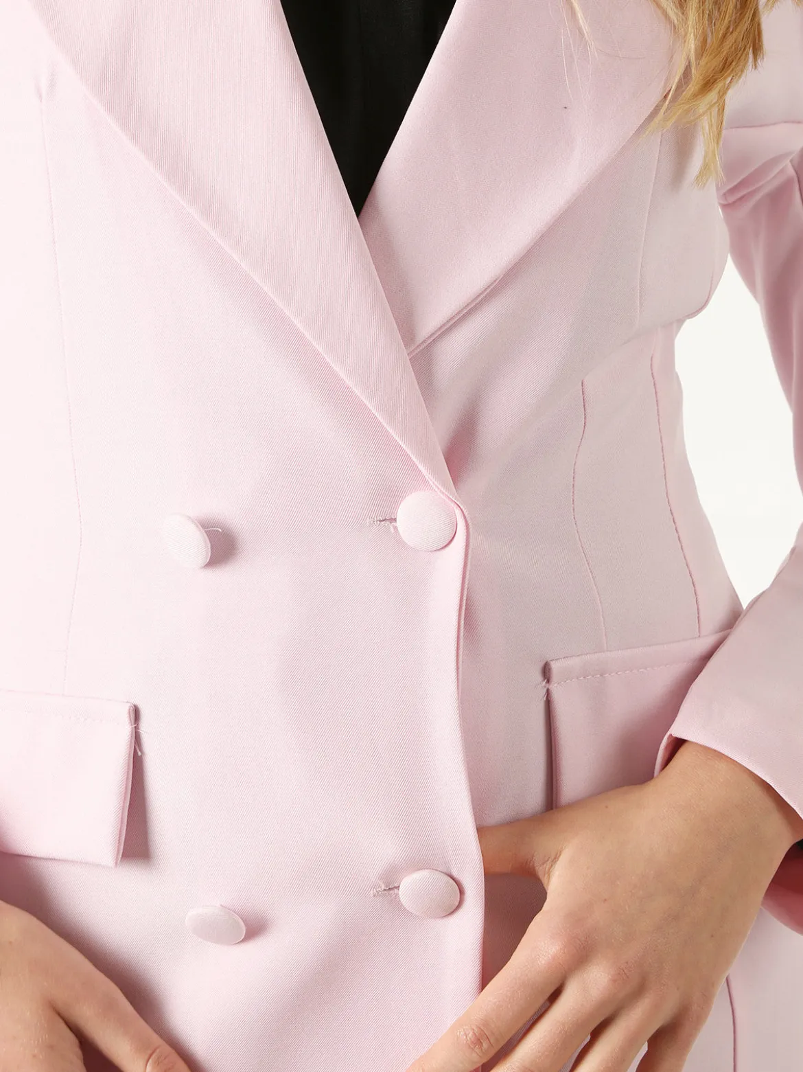 Solada Blazer donna elegante a doppiopetto - rosa