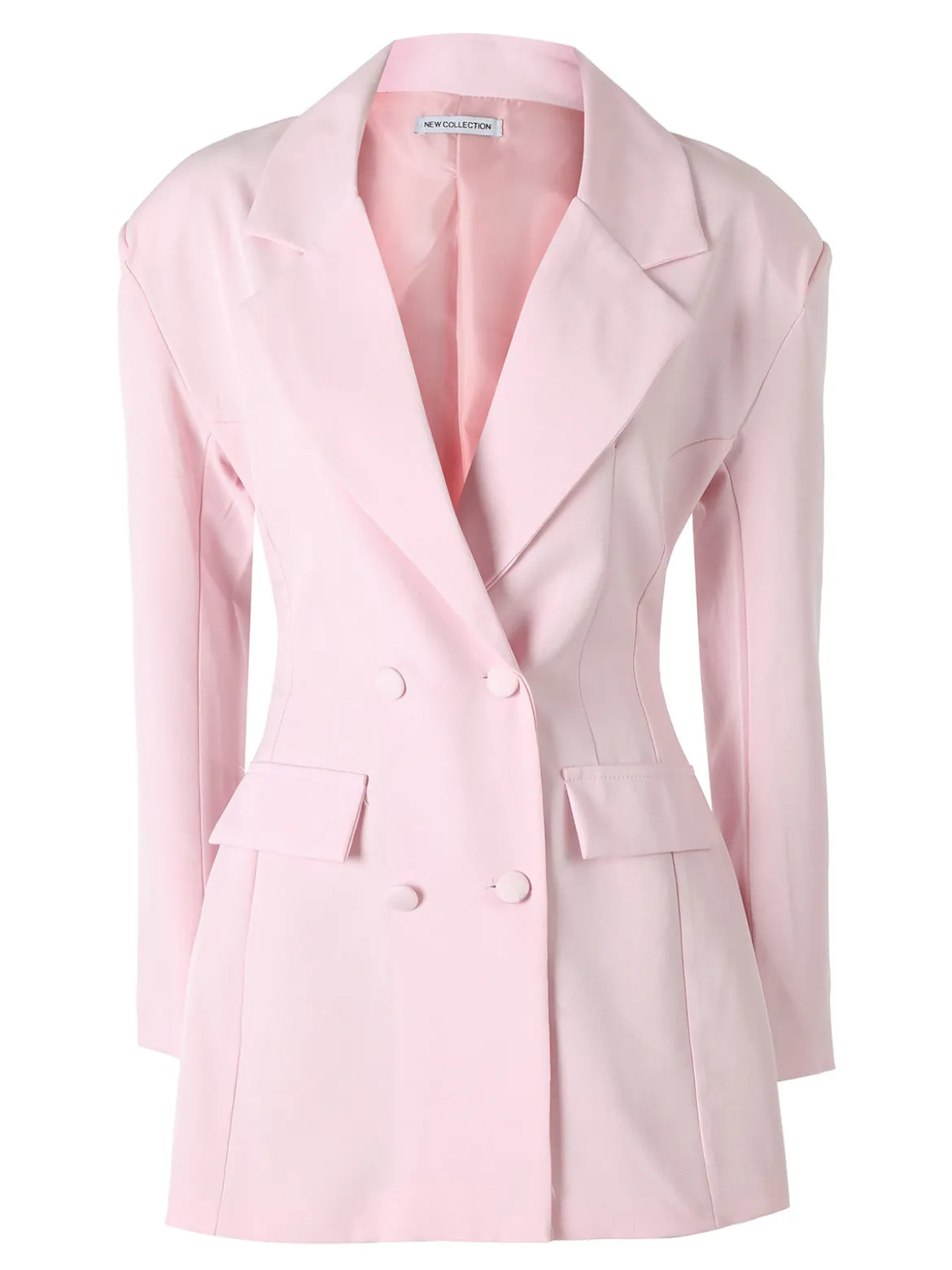 Solada Blazer donna elegante a doppiopetto - rosa