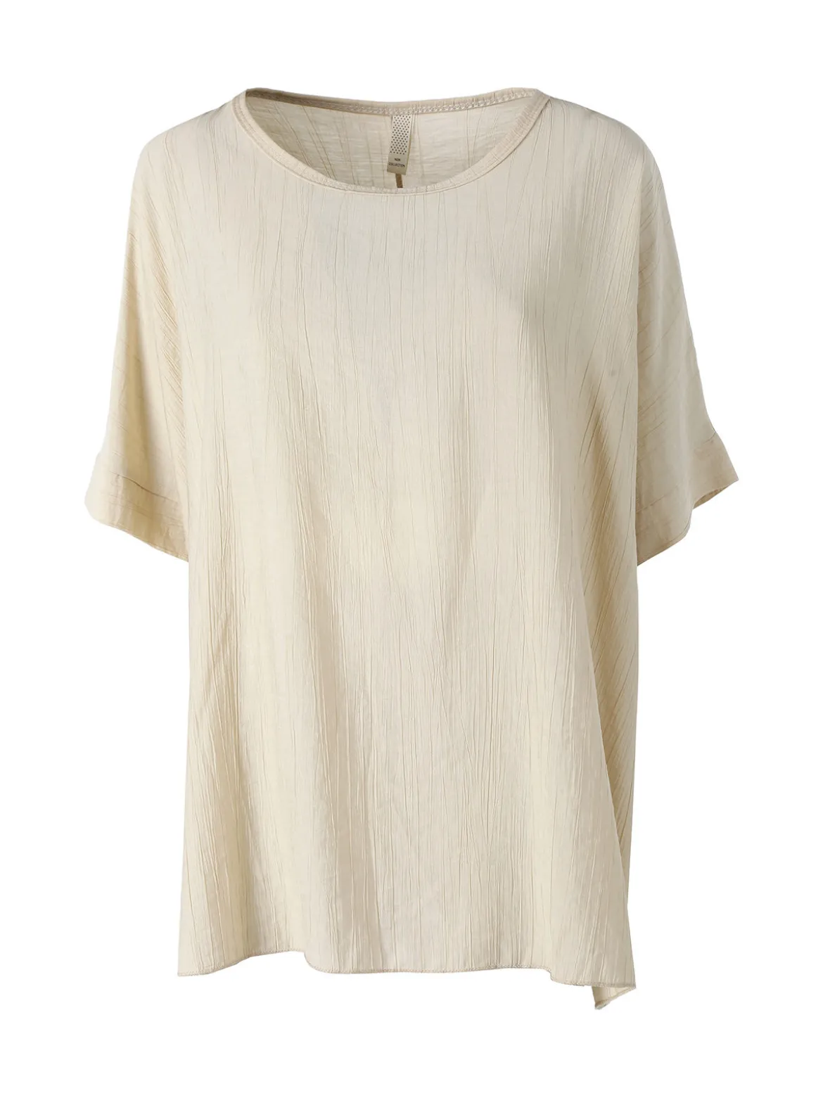Solada Blusa da donna a maniche corte a pipistrello - beige
