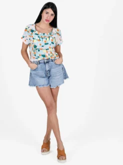 Solada Blusa donna a maniche corte