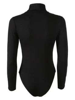 Solada Body dolcevita da donna a maniche lunghe - nero