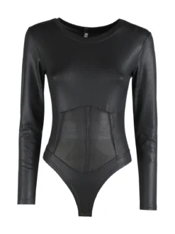 Solada Body donna pitonato a maniche lunghe