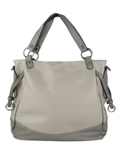 Solada Borsa a spalla da donna bicolore - grigio chiari