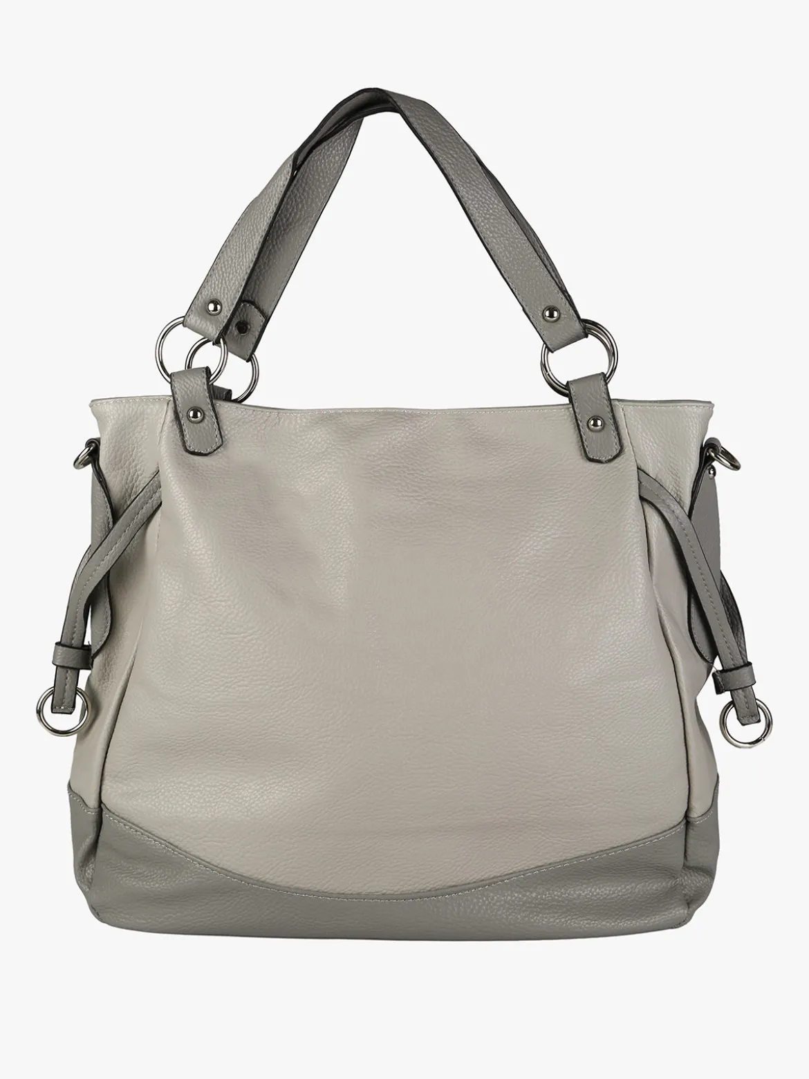 Solada Borsa a spalla da donna bicolore - grigio chiari