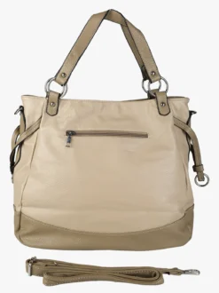 Solada Borsa a spalla da donna bicolore - taupe