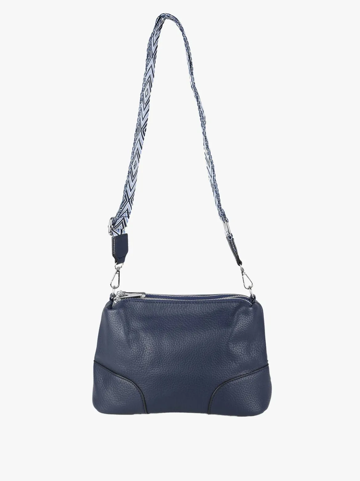 Solada Borsa a tracolla da donna in ecopelle - blu scuro