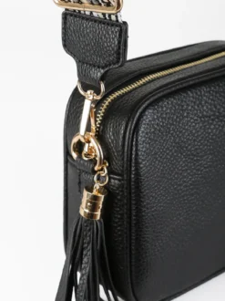 Solada Borsa a tracolla in ecopelle da donna - nero