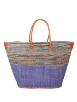 Solada Borsa da mare in paglia colorata