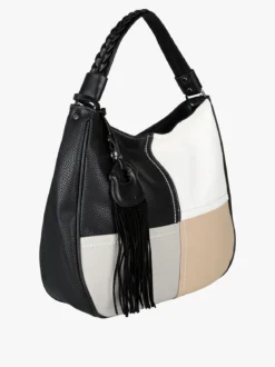 Solada Borsa donna hobo colorata - nero
