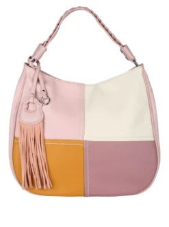 Solada Borsa donna hobo colorata - rosa