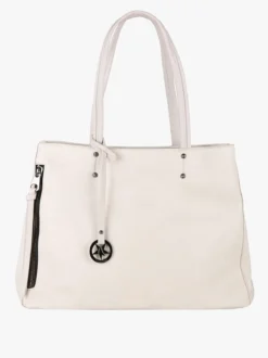 Solada Borsa donna in ecopelle con doppi manici - beige