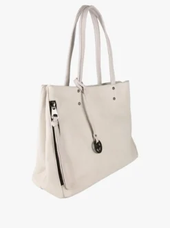 Solada Borsa donna in ecopelle con doppi manici - beige