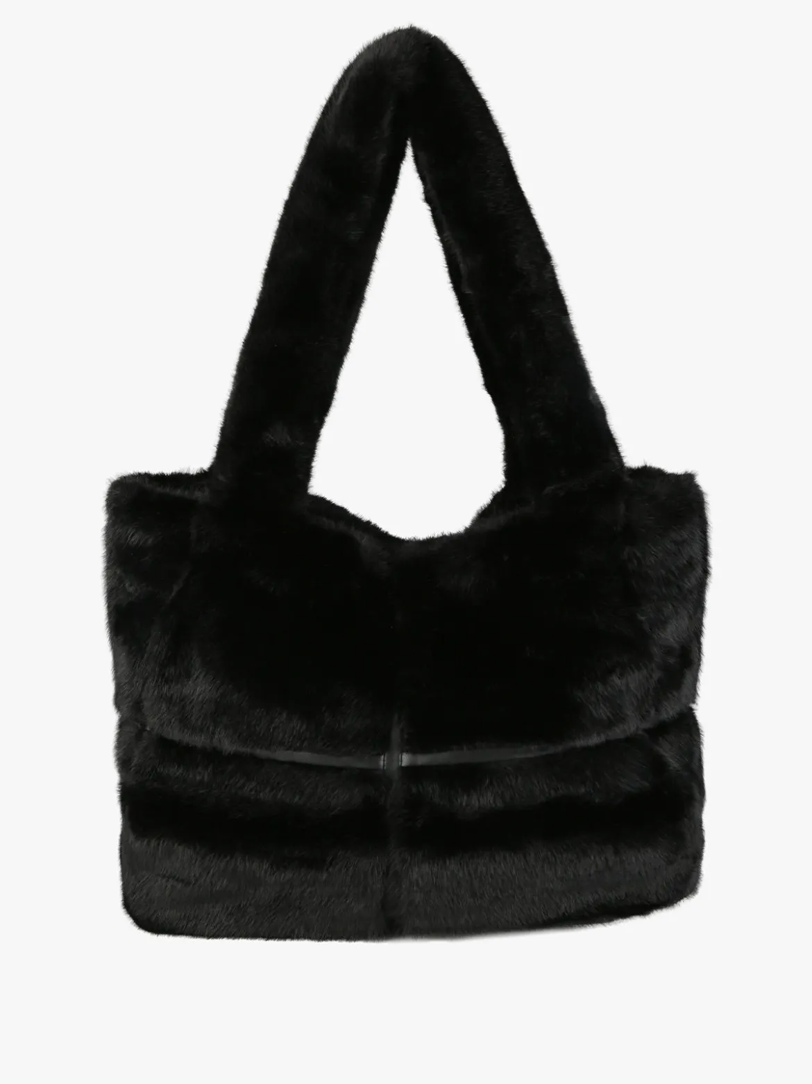 Solada Borsa donna in pelliccia sintetica - nero