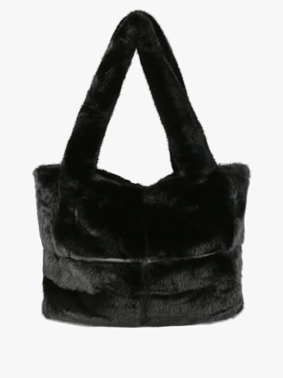 Solada Borsa donna in pelliccia sintetica - nero