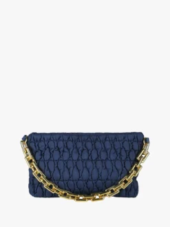 Solada Borsa donna trapuntata con tracolla - blu scuro