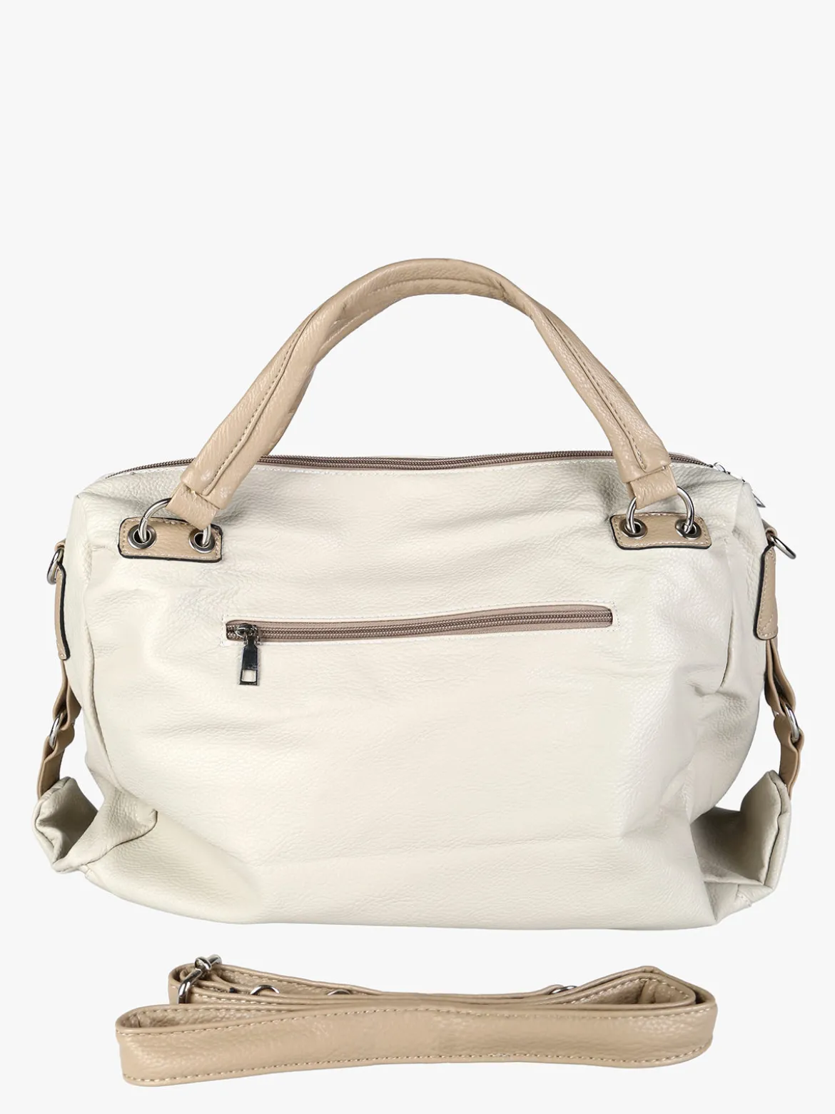 Solada Borsa hobo da donna con doppi manici - beige