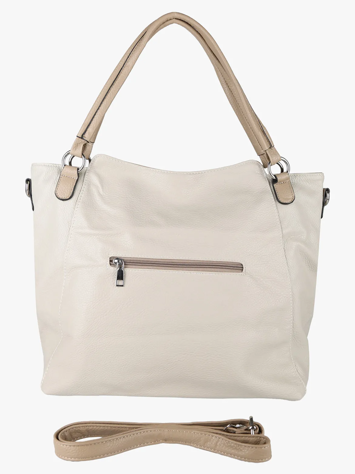 Solada Borsa hobo da donna con doppi manici - beige