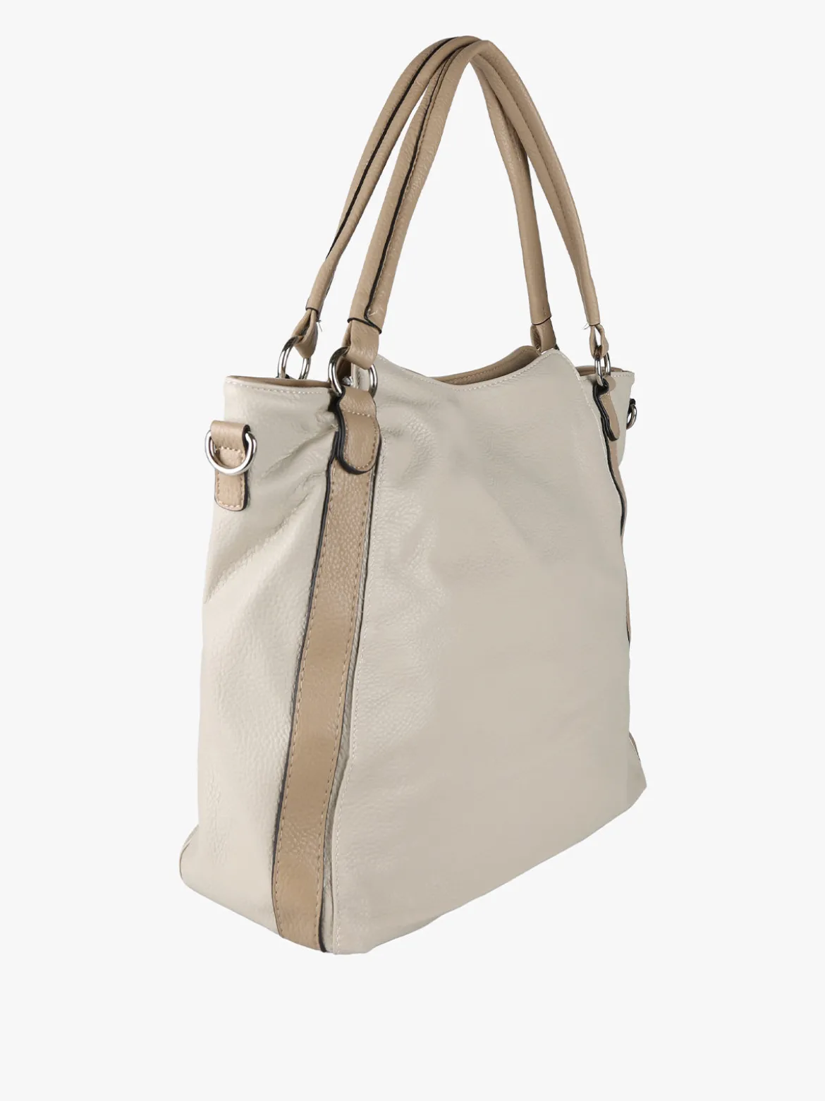 Solada Borsa hobo da donna con doppi manici - beige