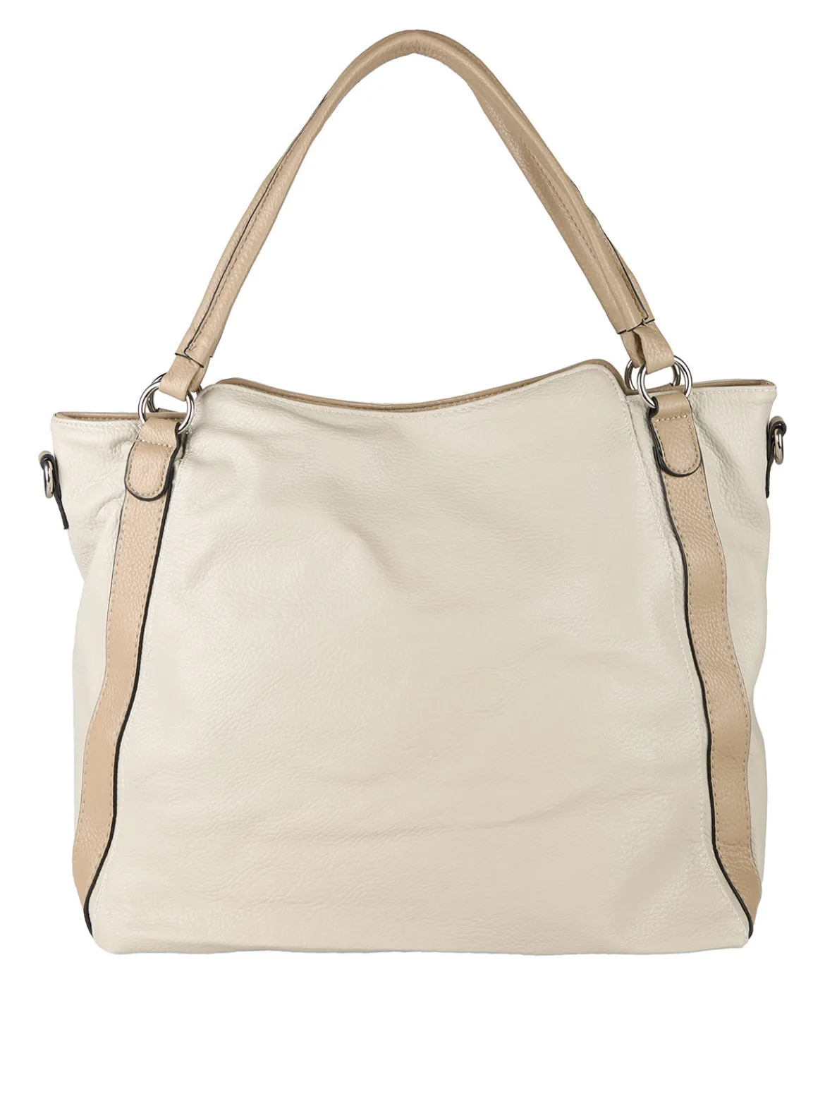Solada Borsa hobo da donna con doppi manici - beige