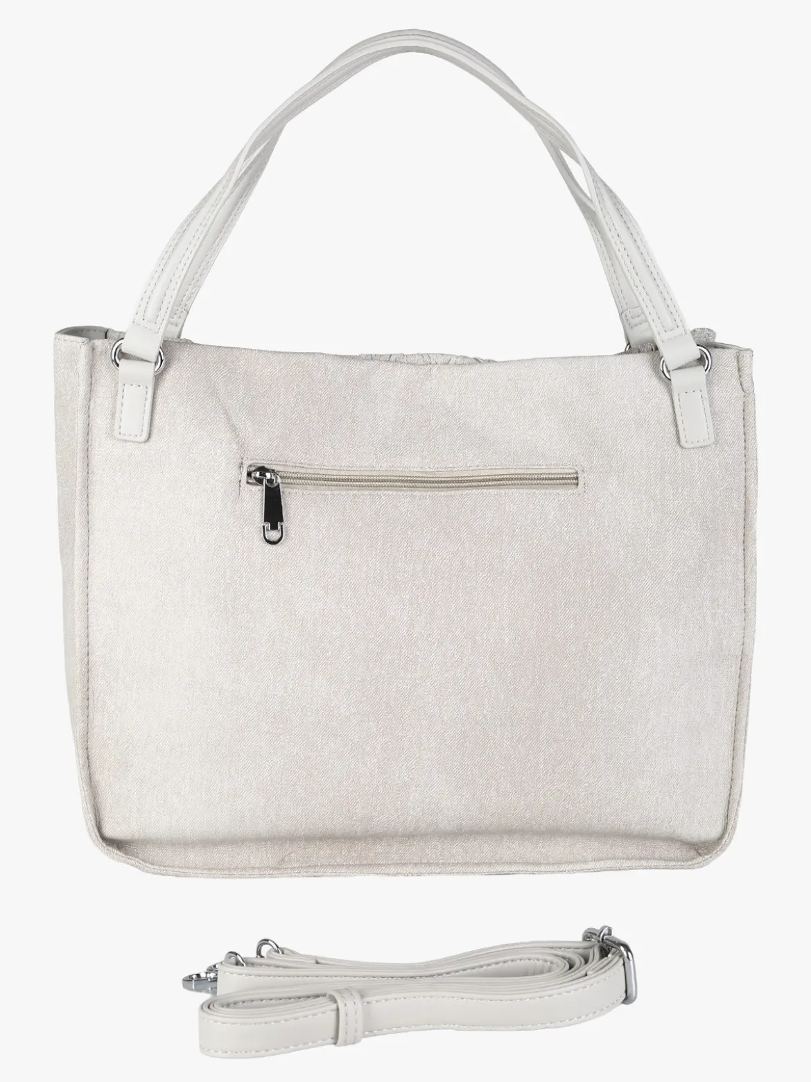 Solada Borsa hobo da donna con doppi manici - grigio chiaro