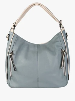 Solada Borsa hobo da donna in ecopelle - azzurro